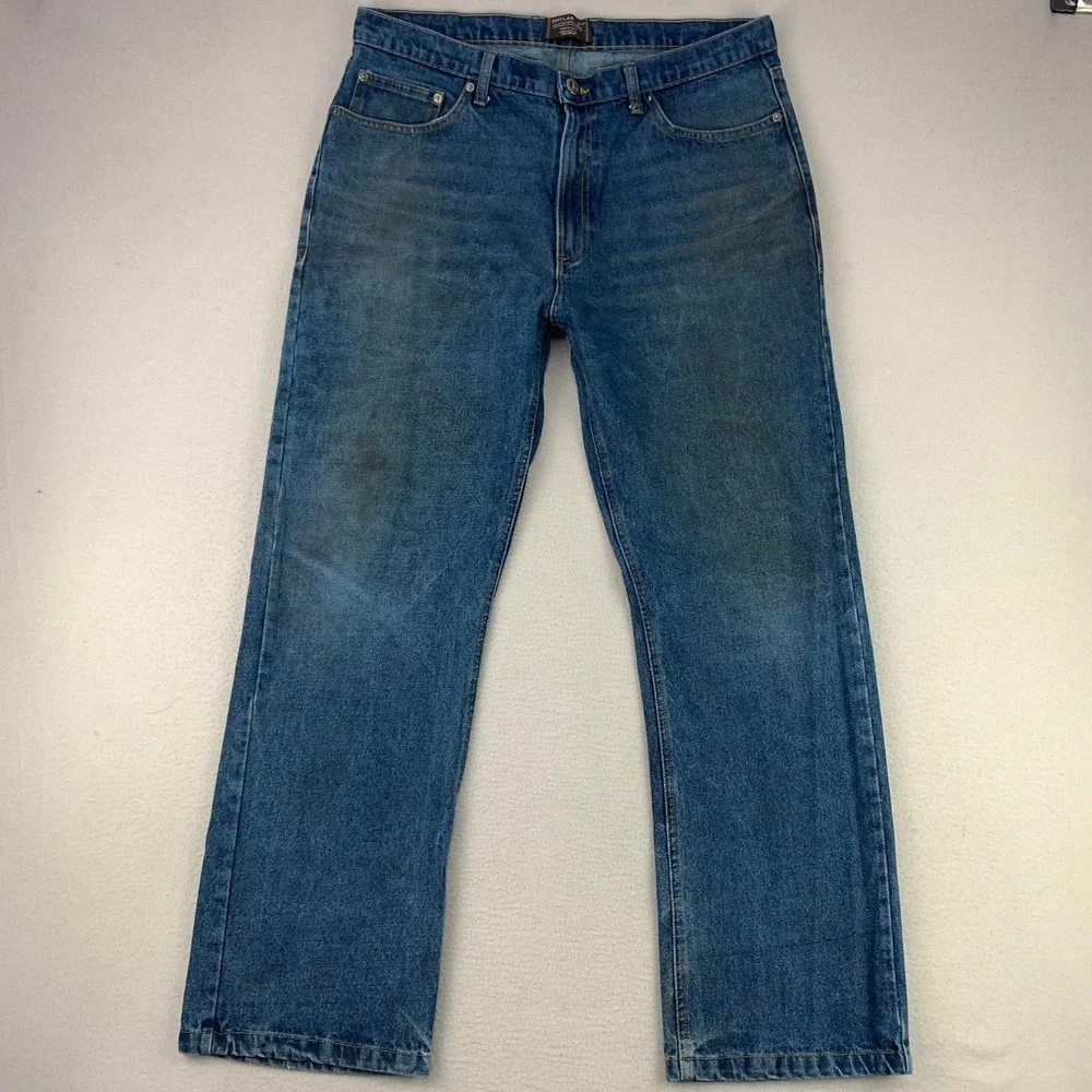 Pintlar Jeans Bootcut Mens 36x32 Blue‎ Faded Retro Rodeo Faded Denim Y2K Coastal